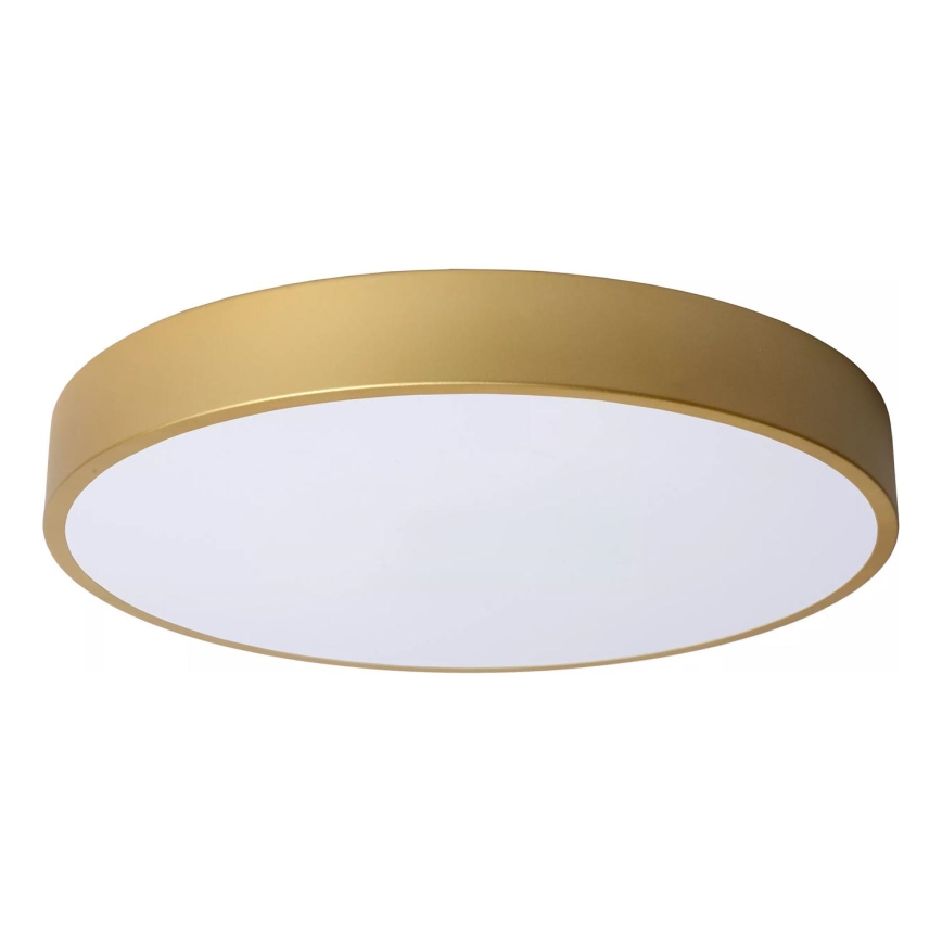 Lucide 79185/40/02 - Dimbare LED plafondlamp UNAR LED/24W/230V diameter 39,5 cm goud