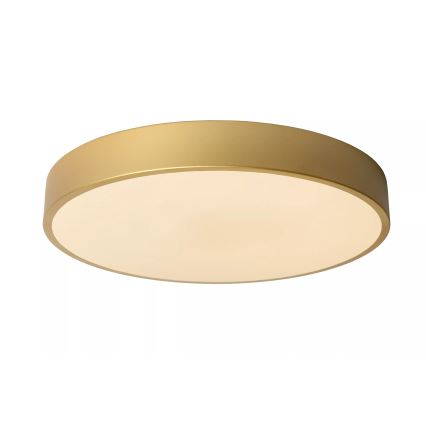 Lucide 79185/40/02 - Dimbare LED plafondlamp UNAR LED/24W/230V diameter 39,5 cm goud