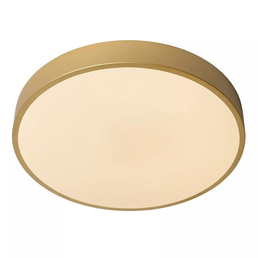 Lucide 79185/40/02 - Dimbare LED plafondlamp UNAR LED/24W/230V diameter 39,5 cm goud