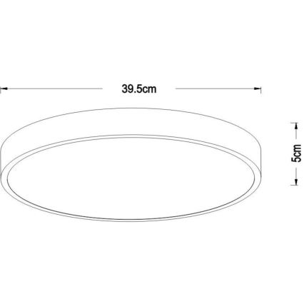 Lucide 79185/40/02 - Dimbare LED plafondlamp UNAR LED/24W/230V diameter 39,5 cm goud