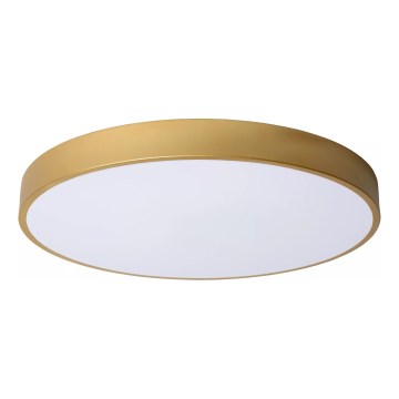 Lucide 79185/50/02 - Dimbare LED plafondlamp UNAR LED/36W/230V diameter 49,5 cm goud