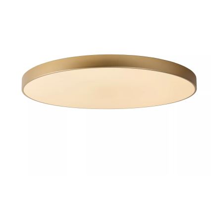 Lucide 79185/80/02 - Dimbare LED plafondlamp UNAR LED/80W/230V diameter 80 cm goud