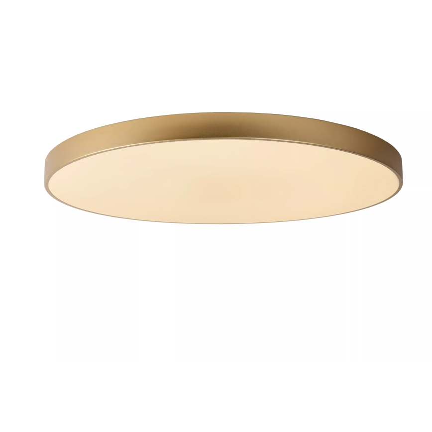 Lucide 79185/80/02 - Dimbare LED plafondlamp UNAR LED/80W/230V diameter 80 cm goud