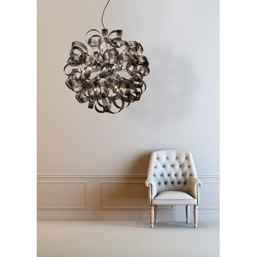 Lucide - Bruine Hanglamp ATOMA 12x G9 / 42W / 230V