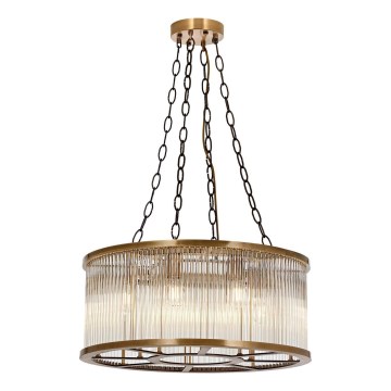 Luster aan kabel CRYSTALLINE 8xE27/40W/230V brons