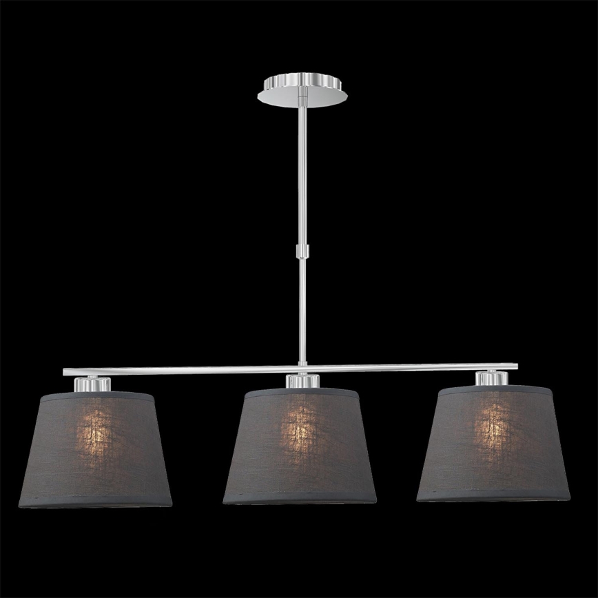 LUXERA 18067 - Hanglamp COMBO 3xE27/60W grijs