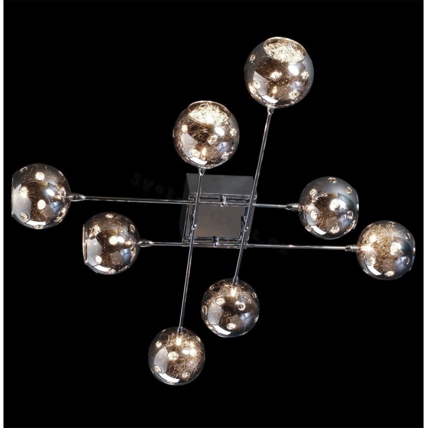 LUXERA 46036 - Plafonnière CRONOS 8xG9/60W/230V