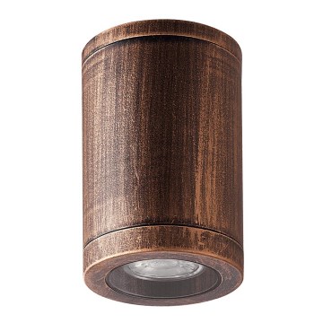 Luxera 48326 - Plafondlamp voor buiten MOPTI 1xGU10/7W/230V IP54 brons