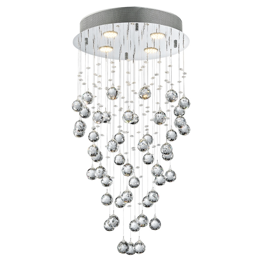 LUXERA 62411 - Kristallen plafondlamp NORR 4xGU10/50W/230V