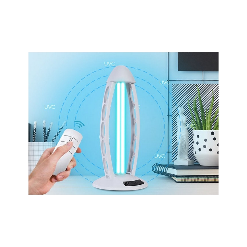 Luxera 70416 - Desinfecterende en kiemdodende lamp met Ozon UVC/38W/230V + AB