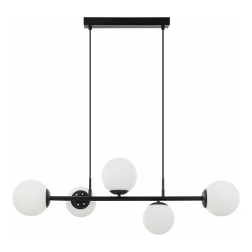 MADDIE Hanglamp 5xE14/5W/230V zwart