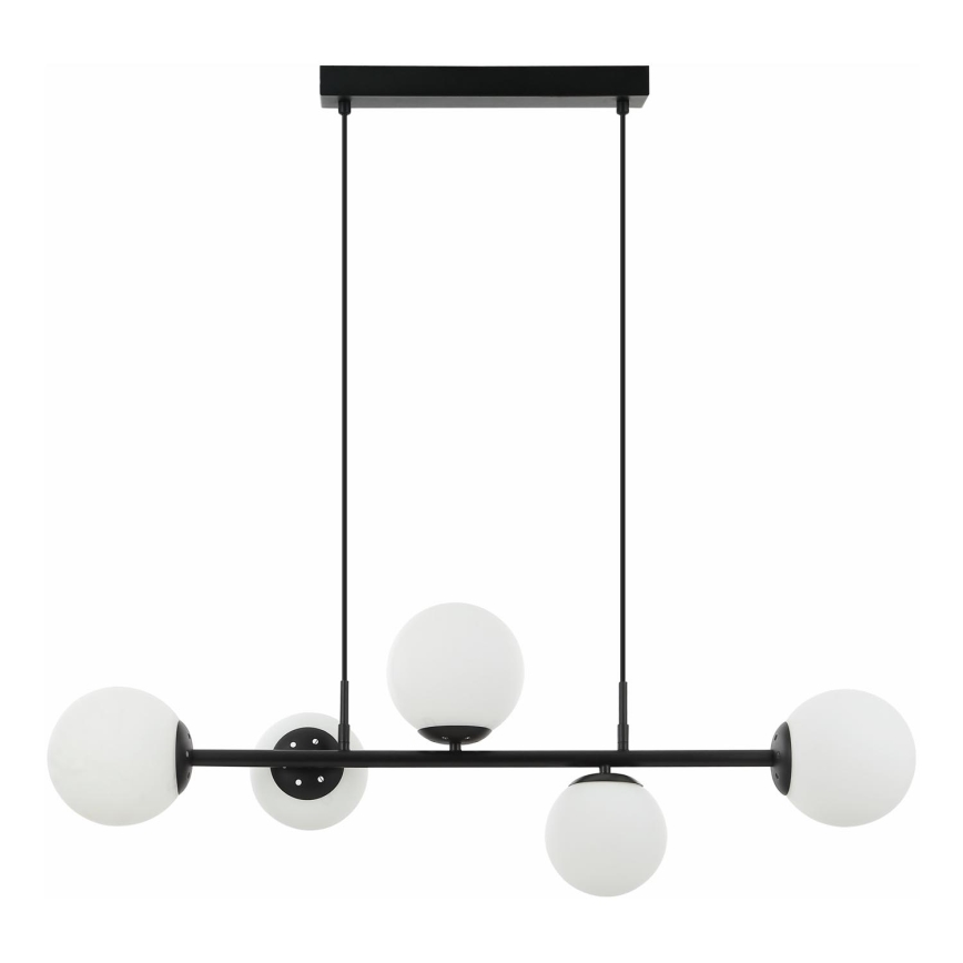 MADDIE Hanglamp 5xE14/5W/230V zwart