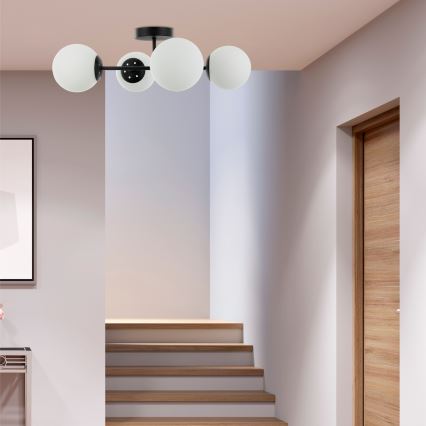 MADDIE Plafondlamp 4xE14/5W/230V Zwart