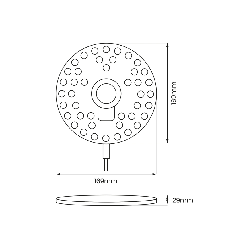 Magnetische LED-module LED/18W/230V 2700-6500K Ø 17 cm - Brilagi