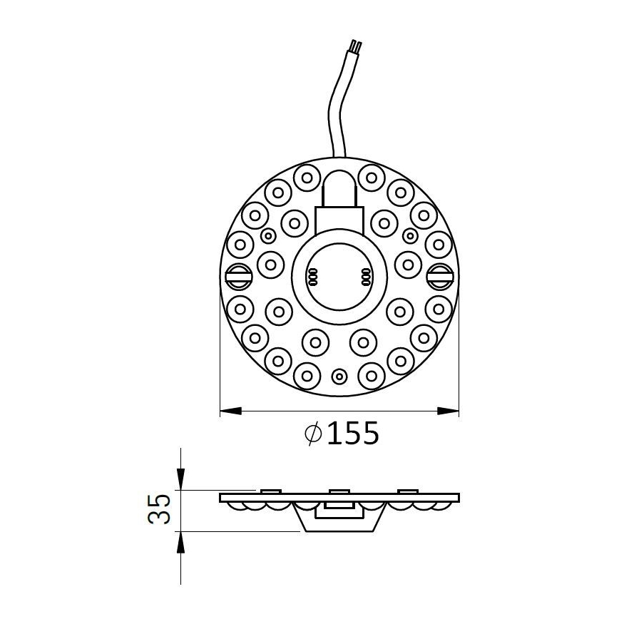 Magnetische LED-module LED/18W/230V Ø 15,5 cm 2700/3000/4000/5000/6500K