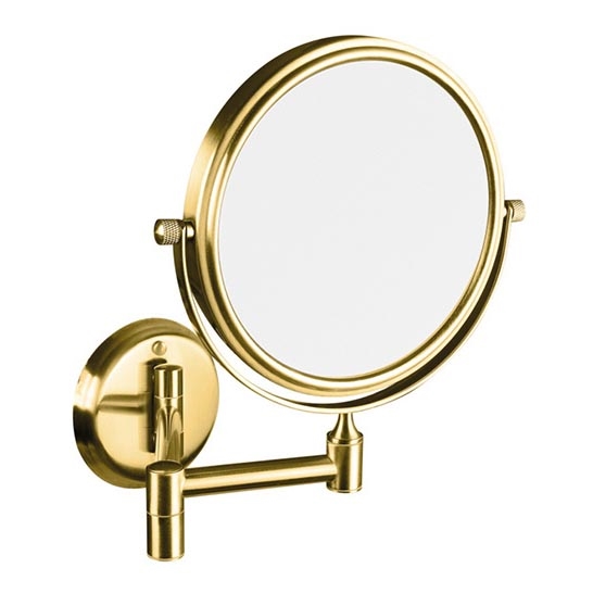 Make-upspiegel 18x25 cm RVS/goudkleurig