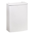 Mand 19x26,5 cm RVS/wit