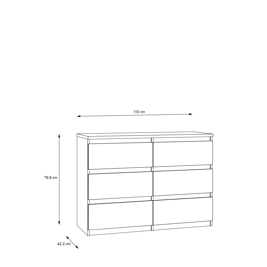 MAO ladekast met lades, artisan eiken