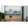 MARINA Keuken unit 240 cm eik kraft/glanzend wit