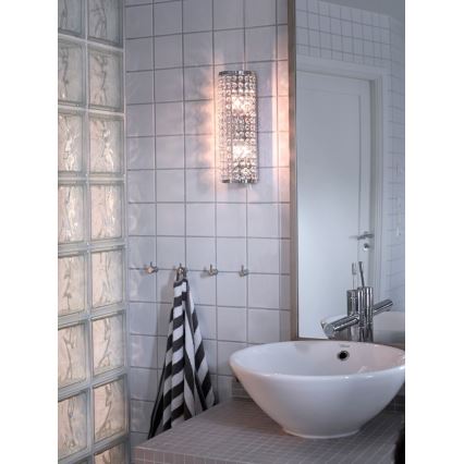 Markslöjd 105309 - Badkamer wandlamp LYSEKIL 2xG9/28W/230V IP44 glanzend chroom