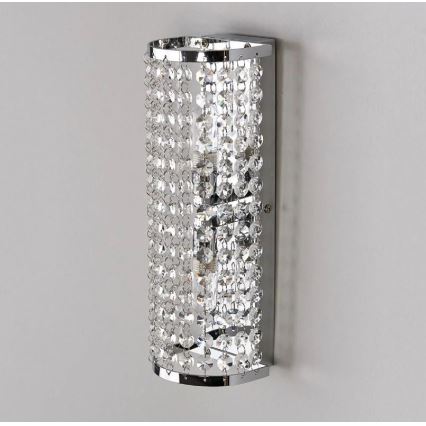 Markslöjd 105309 - Badkamer wandlamp LYSEKIL 2xG9/28W/230V IP44 glanzend chroom