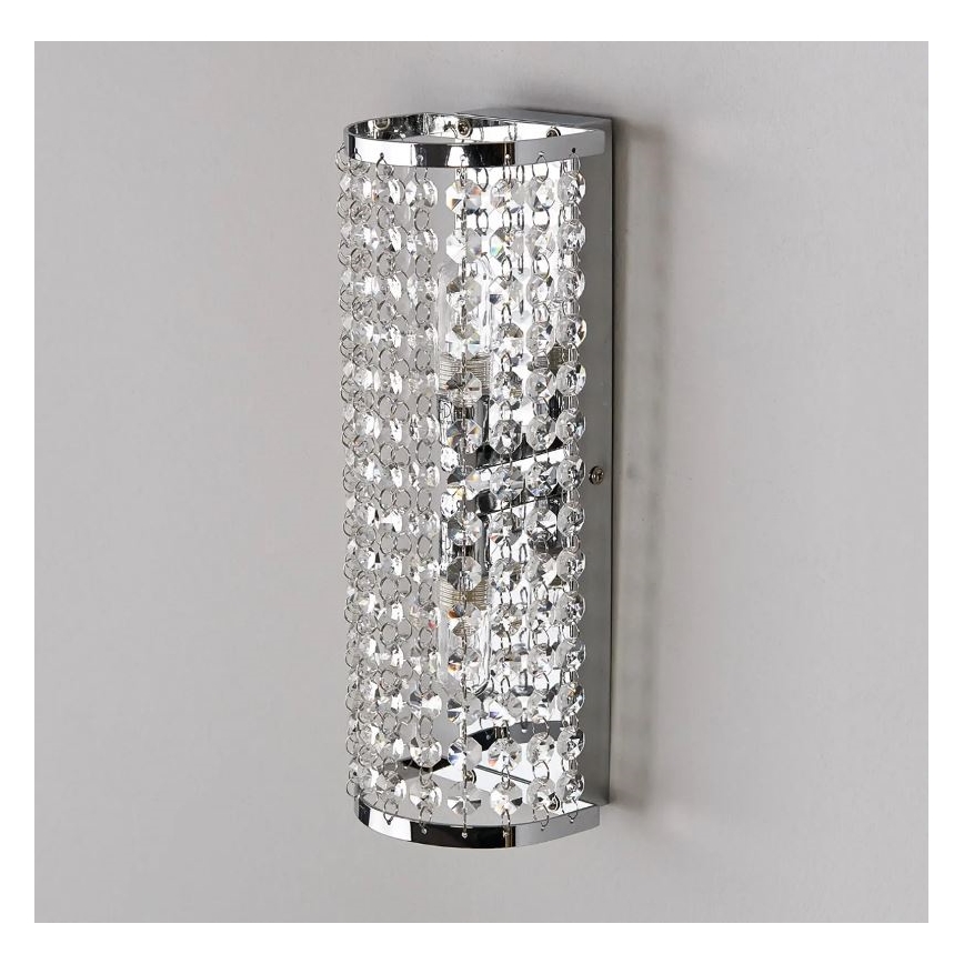 Markslöjd 105309 - Badkamer wandlamp LYSEKIL 2xG9/28W/230V IP44 glanzend chroom