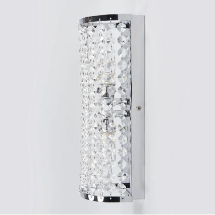 Markslöjd 105309 - Badkamer wandlamp LYSEKIL 2xG9/28W/230V IP44 glanzend chroom