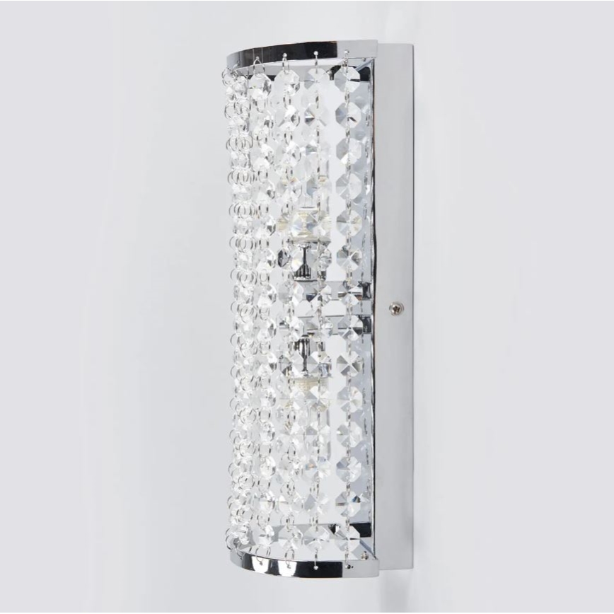 Markslöjd 105309 - Badkamer wandlamp LYSEKIL 2xG9/28W/230V IP44 glanzend chroom