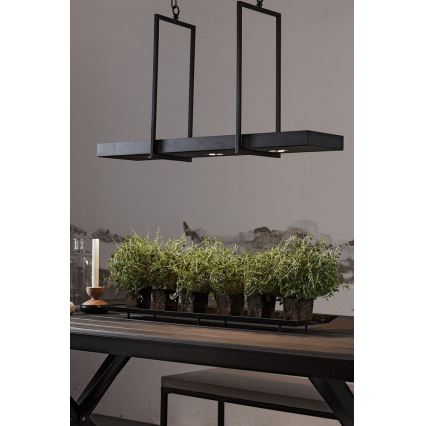 Markslöjd 105780 - LED dimbare kroonluchter aan een ketting TRAY 3xLED/3W/230V zwart