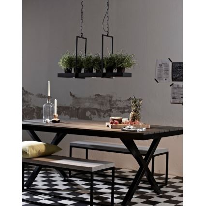 Markslöjd 105780 - LED dimbare kroonluchter aan een ketting TRAY 3xLED/3W/230V zwart