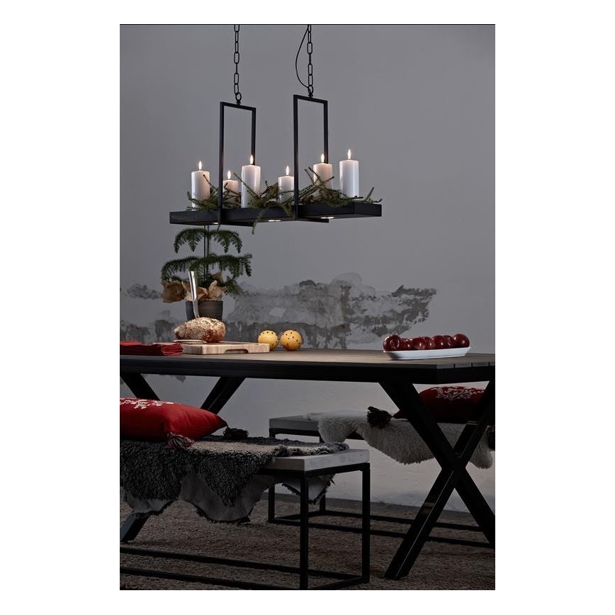 Markslöjd 105780 - LED dimbare kroonluchter aan een ketting TRAY 3xLED/3W/230V zwart