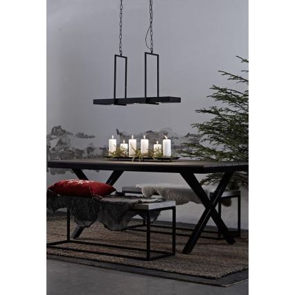 Markslöjd 105780 - LED dimbare kroonluchter aan een ketting TRAY 3xLED/3W/230V zwart