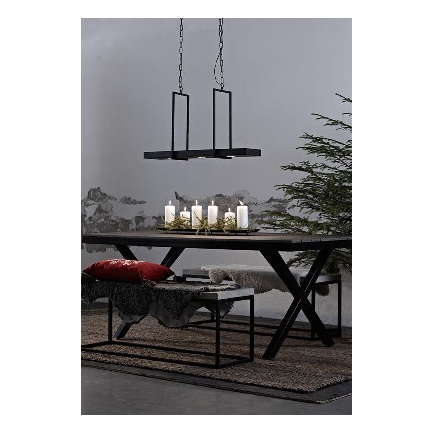 Markslöjd 105780 - LED dimbare kroonluchter aan een ketting TRAY 3xLED/3W/230V zwart