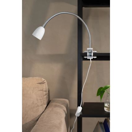 Markslöjd 106091 - LED Tafel Lamp met een klem TULIP LED/3W/230V wit