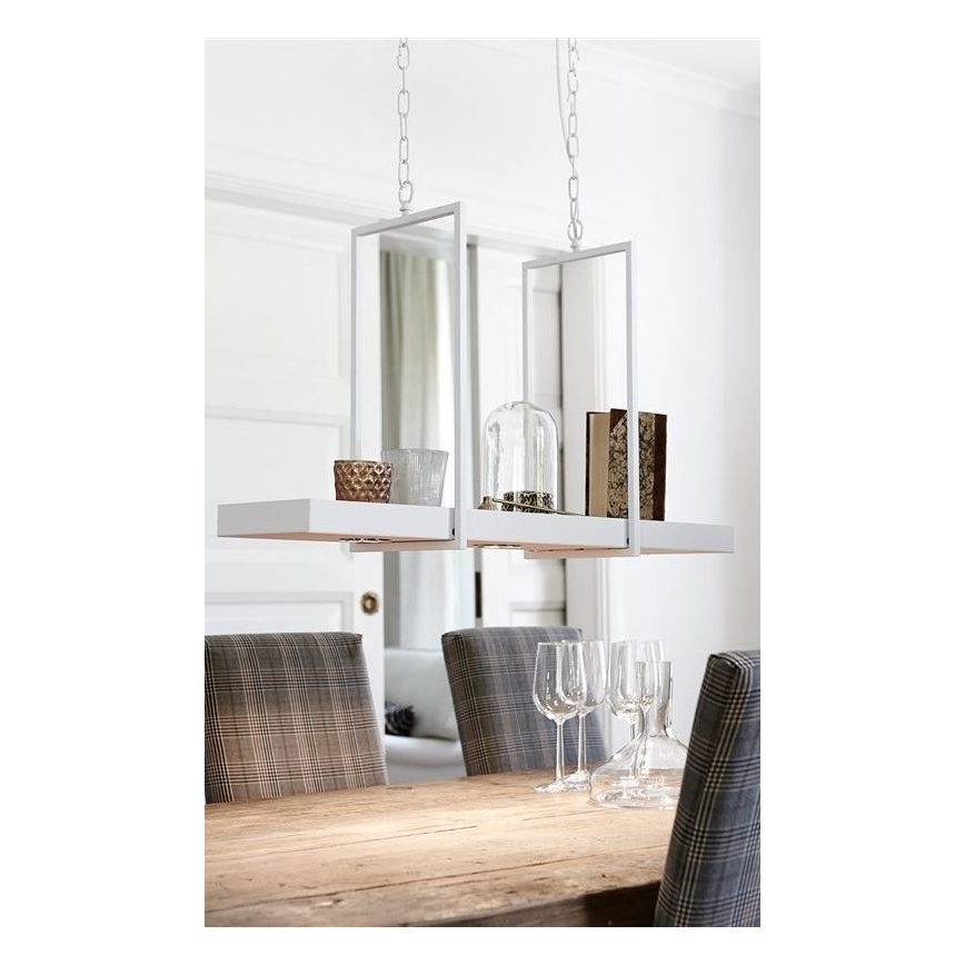 Markslöjd 106124 - LED Hanglamp aan ketting dimbaar TRAY 3xLED/3W/230V wit