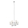 Markslöjd 106419 - Hanglamp met vaste pendel CAPITAL 6xE27/60W/230V glanzend chroom