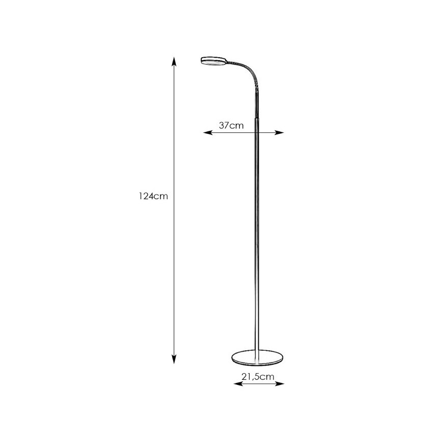 Markslöjd 106465 - LED Vloerlamp FLEX LED/5W/230V
