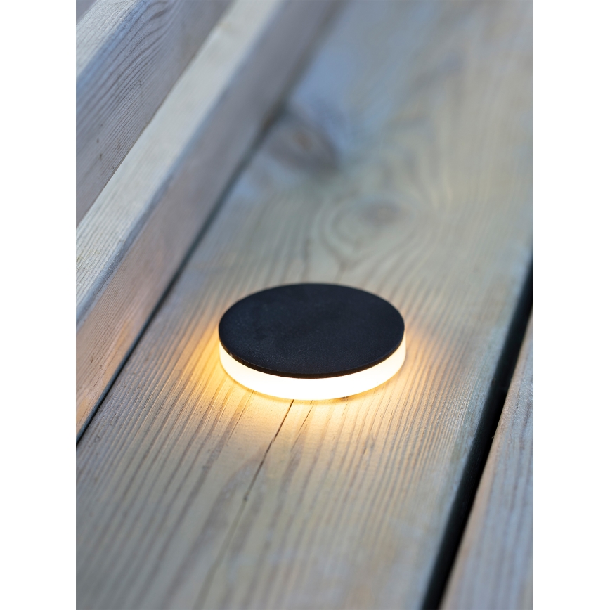 Markslöjd 106935 - GARDEN24 LED inbouwarmatuur voor buiten, LED/3W/24V, IP44, zwart
