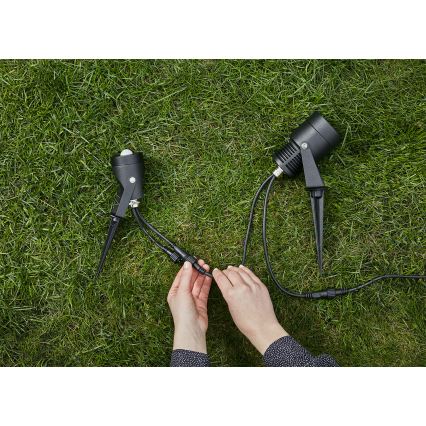 Markslöjd 106940 - Buiten bewegings- en schemersensor PIR GARDEN24 IP44 zwart