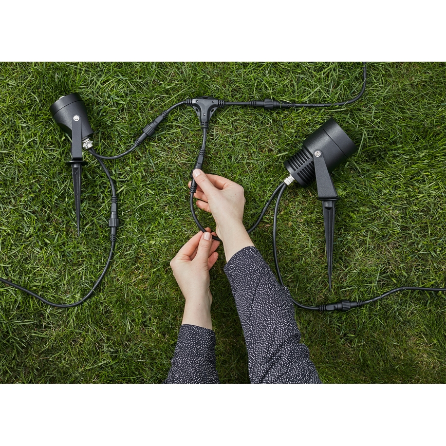 Markslöjd 106940 - Buiten bewegings- en schemersensor PIR GARDEN24 IP44 zwart