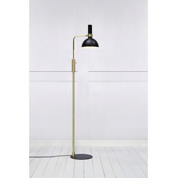 Markslöjd 106972 - Dimbare vloerlamp LARRY 1xE27/60W/230V zwart/gouden