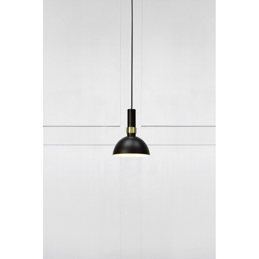 Markslöjd 106974 - Hanglamp aan koord LARRY 1xE27/60W/230V zwart/gouden