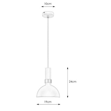 Markslöjd 106974 - Hanglamp aan koord LARRY 1xE27/60W/230V zwart/gouden