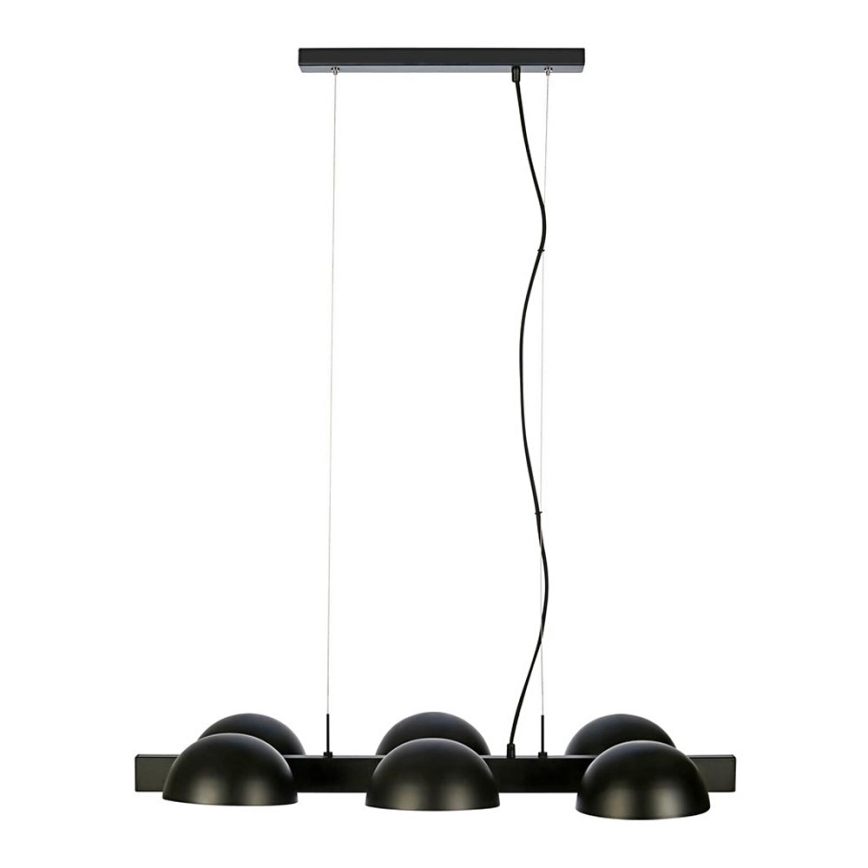 Markslöjd 107138 - Hanglamp aan koord FLAMINGO 6xE14/40W/230V zwart