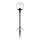 Markslöjd 107283 - LED buitenlamp GARDEN24 LED/3W/24V 81 cm IP44 zwart/helder
