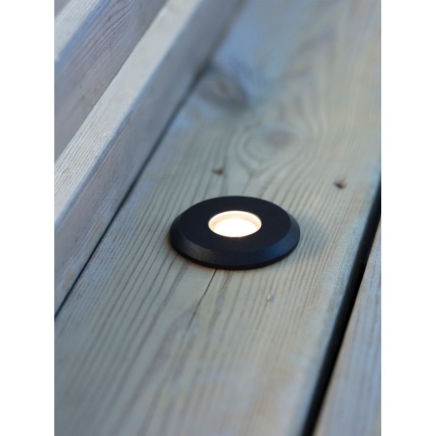 Markslöjd 107285 - GARDEN24 LED-inbouwarmatuur voor buiten LED/3W/24V IP44 zwart