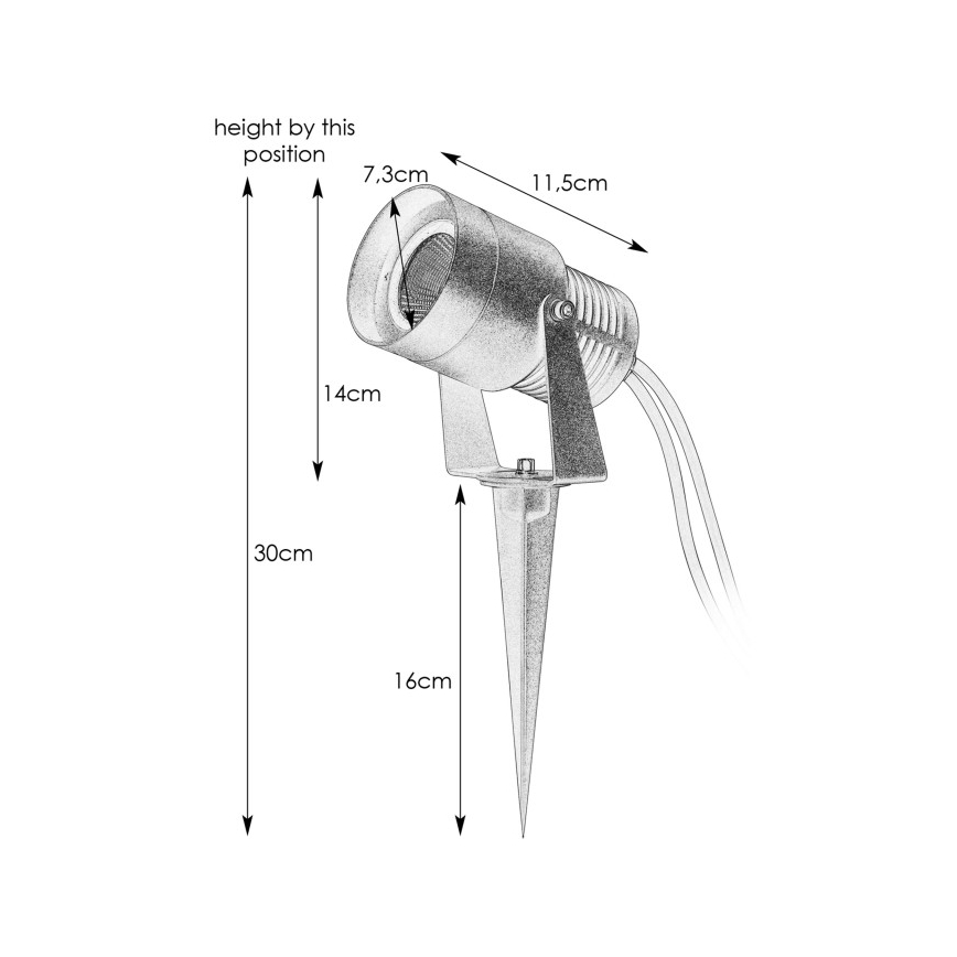 Markslöjd 107291 - LED buitenlamp GARDEN24 LED/15W/24V IP44 zwart