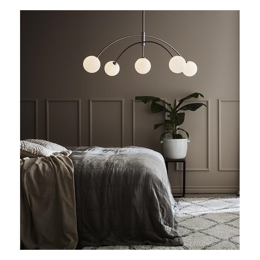 Markslöjd 107559 - Hanglamp aan koord HEAVEN 5xG9/28W/230V