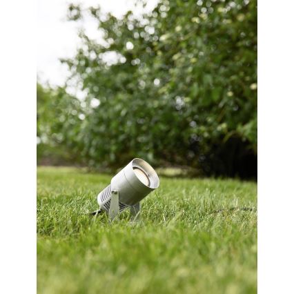 Markslöjd 107714 - GARDEN24 LED-buitenlamp, 6W/24V, IP44, mat chroom