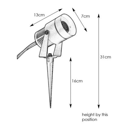 Markslöjd 107714 - GARDEN24 LED-buitenlamp, 6W/24V, IP44, mat chroom